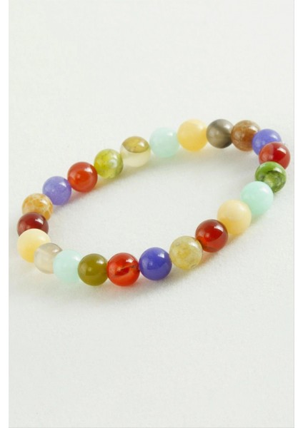 Ieg Karışık Akik Doğaltaş Bileklik