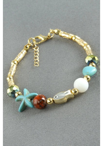 Ieg Karışık Turkuaz Taşlı Mineli Bileklik fiyatları