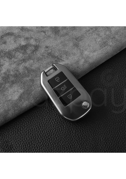 Peugeot 208 308 407 408 508 2008 3008 4008 5008 Rifter Rcz Titan Gri Tpu Anahtar Kılıfı (1 Adet)