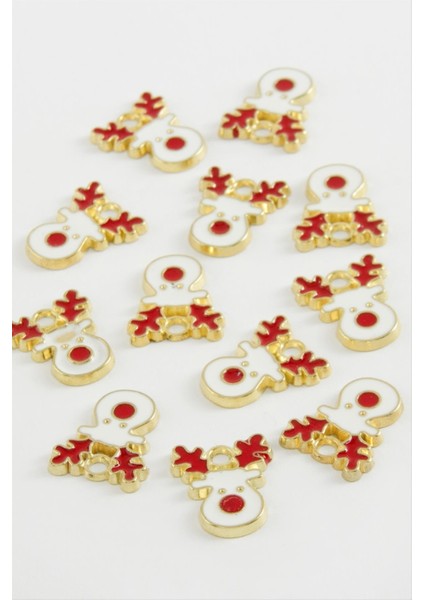 Yılbaşı Geyik Mineli Kolye Ucu 1 Adet