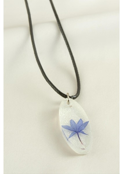 Peygamber Çiçeği Elips Epoksi Kolye