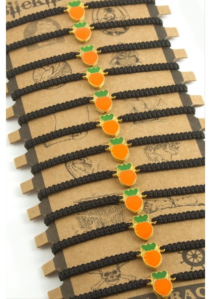 Ananas Makrome Örgülü Bileklik