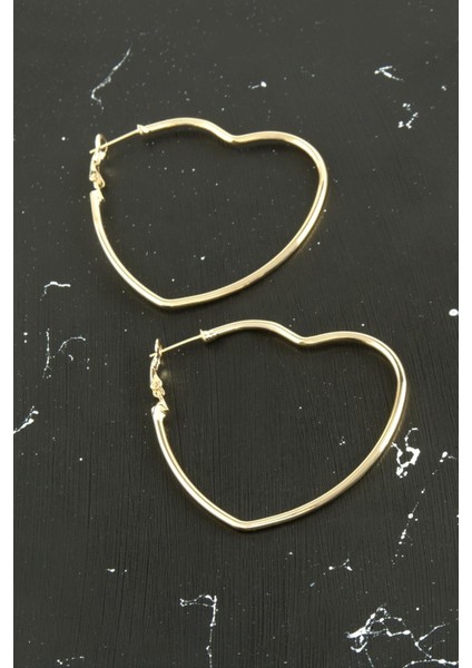 Kalp Trend Küpe 4,5 cm