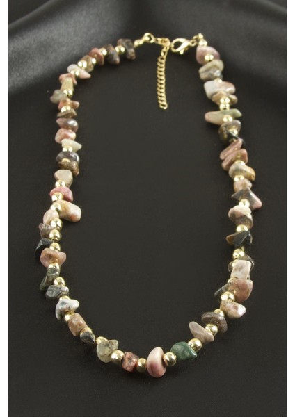 Hint Akik Kırık Doğaltaş Kolye