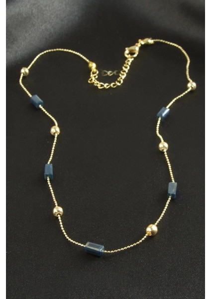 Ieg Dikdörtgen Kristal Zincir Kolye