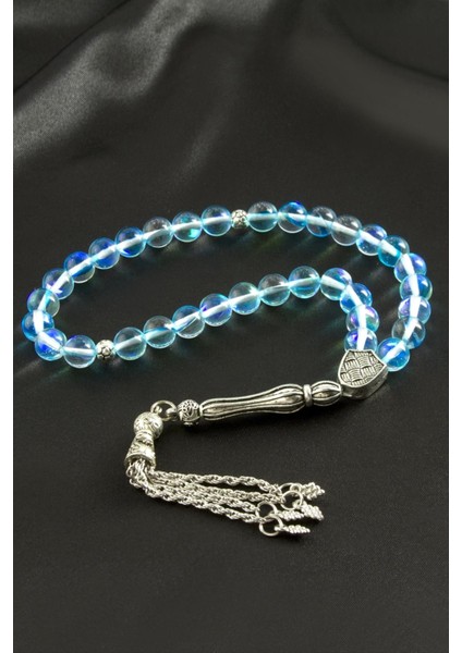 Neon Kuvars Doğaltaş Tesbih 8 mm