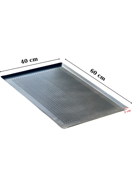 Alüminyum Tepsi Italyan Açılı Delikli Teflonlu 40X60 fırsatları