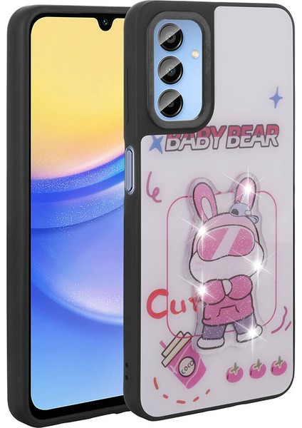 Galaxy A15 Kılıf Parlayan Kabartmalı Ikonik Figürlü Zore Amas Silikon Kapak fiyatları