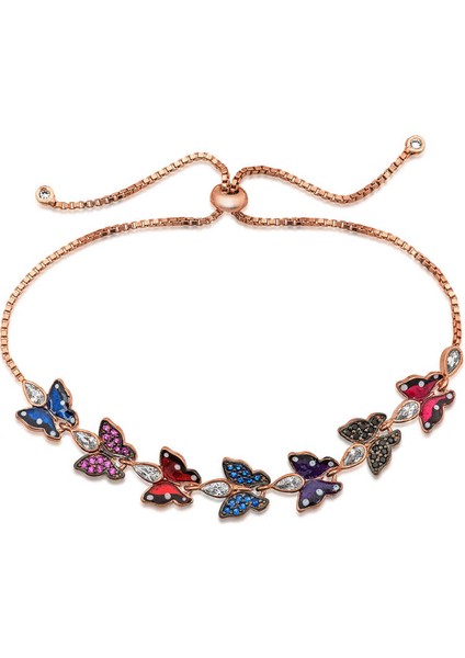 ​925 Ayar Gümüş Asansör Bileklik T4117 (972972)