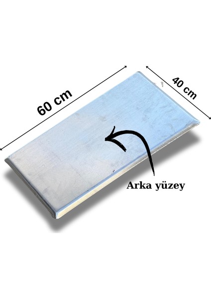 Alüminyum Tepsi Italyan Açılı 40X60 Teflonlu modelleri