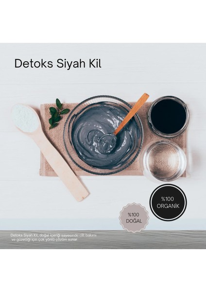 Siyah Kil Saç Detoks Maskesi 100 gr - Hücre Yenileyici, Kepek ve Yağ Dengeleyici Doğal Maske modelleri
