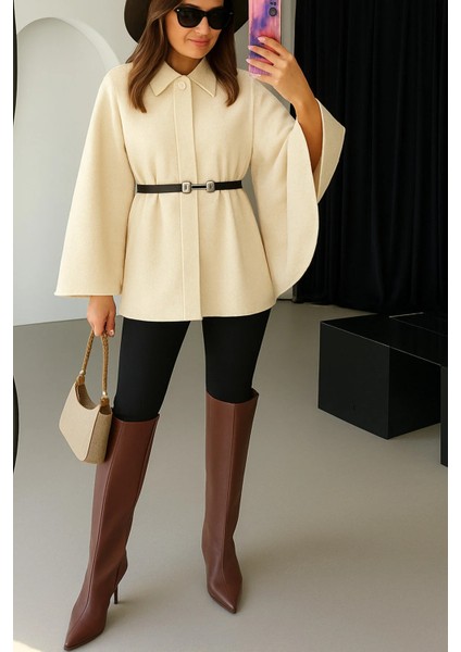 Bej Kaşe Panço ile Kusursuz Kış Stili | Modern Kadınlara Özel indirimleri