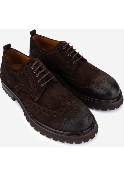Erkek Hakiki Deri Kahverengi Süet Casual Ayakkabı 1171 263-03 Erk Ayk SK25-26 Kahve Suet fiyatları