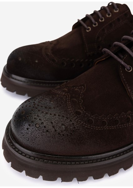 Erkek Hakiki Deri Kahverengi Süet Casual Ayakkabı 1171 263-03 Erk Ayk SK25-26 Kahve Suet modelleri