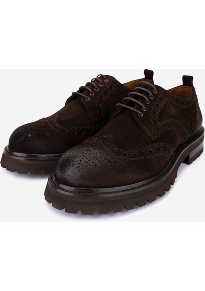 Erkek Hakiki Deri Kahverengi Süet Casual Ayakkabı 1171 263-03 Erk Ayk SK25-26 Kahve Suet indirimleri