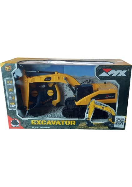 Uzaktan Kumandalı Şarjlı Metal Kepçeli Excavatör