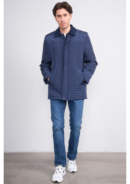 Çetinkaya Mentality 7412 Erkek Gömlek Yaka Memory Mont Lacivert modelleri