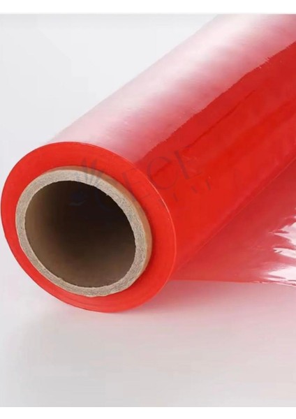 Kırmızı El Tipi Streç Film 23 Mikron 300 Metre Palet Streci