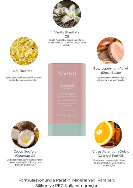 %100 Doğal Deo Stick / Roll On - Vanilya Kokulu Ve Nemlendirici Etkili - 20ml – Daphne indirimleri