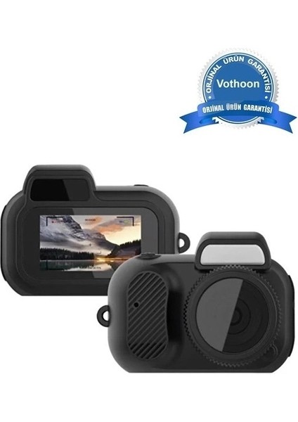 Cmr-37 Mini Dijital Video Fotoğraf Makinesi Kamera Siyah ( Lisinya )