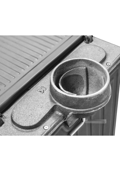 Mini Turbo Şömine Soba-Pik Ayaklı | Siyah | Erendemir