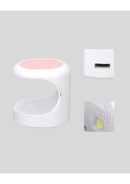 LED Mini Oje Kurutucu Taşınabilir Hızlı Kuruma Cihazı 3 LED Işıklı modelleri