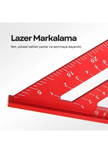 Alüminyum Üçgen Marangoz Gönye 30 cm modelleri