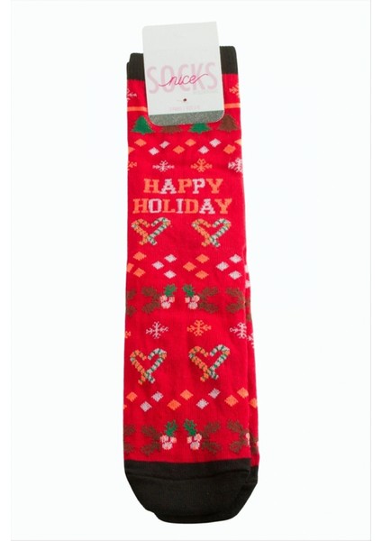 Ieg Kalp Yılbaşı Penye Çorap