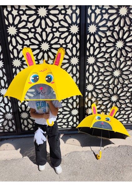 Sevimli Kahraman 3 Boyutlu Çocuk Şemsiyesi (Çift Katman) fiyatları