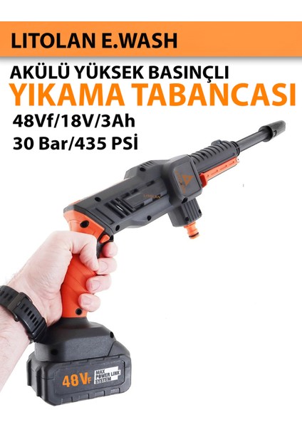 Akülü Yüksek Basınçlı Oto Yıkama Tabancası 30 Bar fiyatları