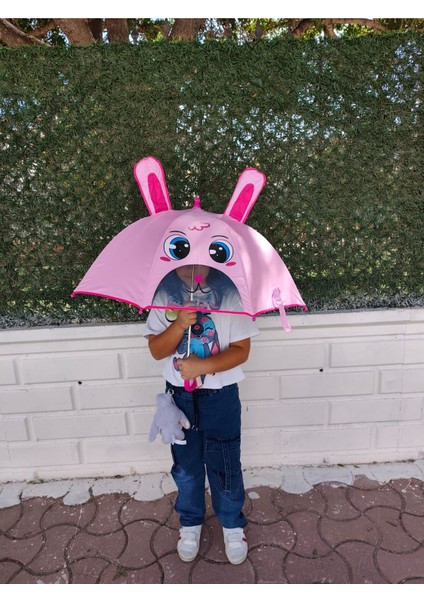 Sevimli Kahraman 3 Boyutlu Çocuk Şemsiyesi (Çift Katman) modelleri