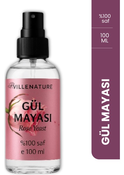 Gül Mayası Tonik Arındırıcı Etki Tüm Cilt Tipleri İçin 100 ml Cam Şişede