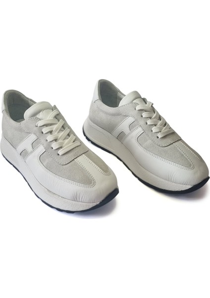 Kadın Hakiki Deri Anatomik Hafif Spor Yürüyüş Ayakkabısı Sneaker