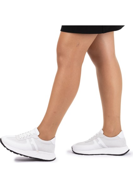 Kadın Hakiki Deri Anatomik Hafif Spor Yürüyüş Ayakkabısı Sneaker fırsatları