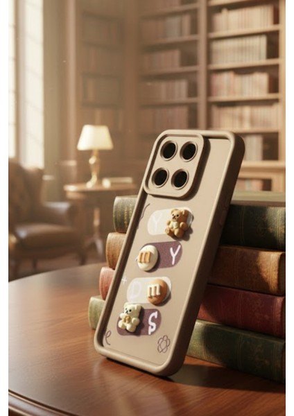Realme 11 Uyumlu Kılıf Kahverengi Renk Ayıcık Figürlü 3D Kamera Korumalı Darbe Emici Yumuşak Silikon Kapak fiyatları