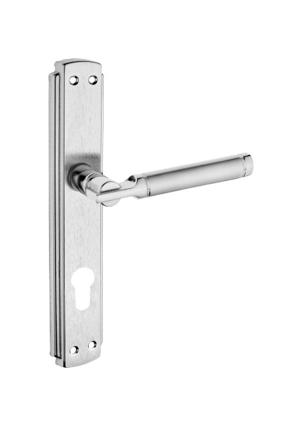 Can Kol Aynalı Nikel Saten Yale Kapı Kolu