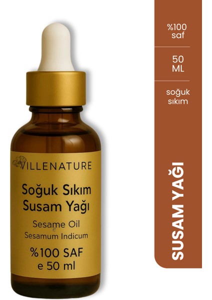 Soğuk Sıkım Susam Yağı 50 ml