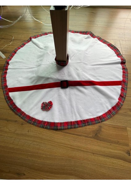 Yılbaşı Ağacı Örtüsü, Yılbaşı Eteği, Peluş Çam Ağacı Örtüsü-Yılbaşı Süsleme Dekoru 110 cm