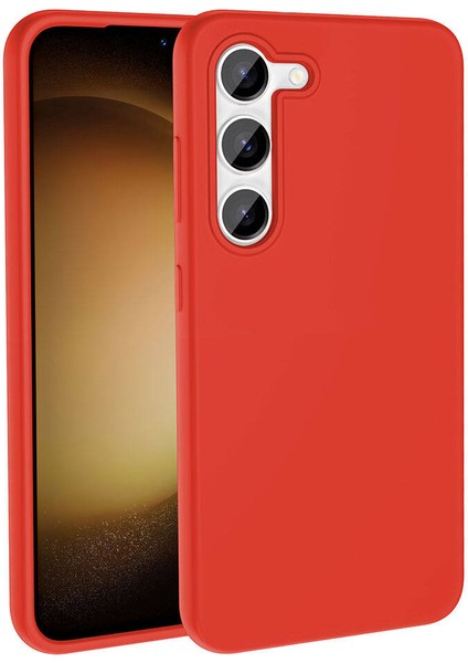 Galaxy S23 Kılıf M-Safe Şarj Özellikli Sıvı Teknolojili Silinebilir Sert Zore Kivi Kapak