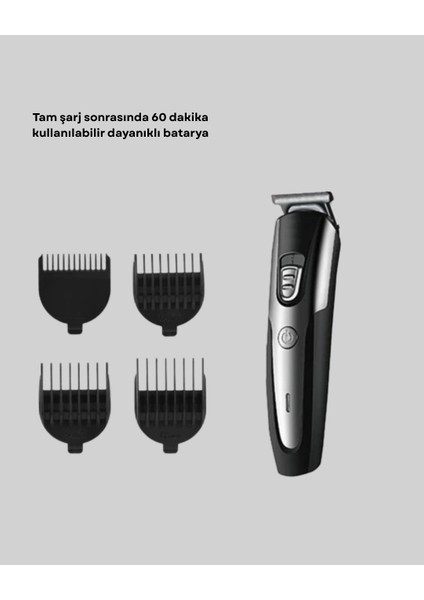 Profesyonel Saç ve Sakal Kesme Tıraş Makinesi Kablosuz Ergonomik Tasarım fiyatları
