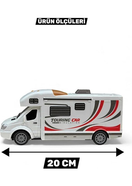 Pilli Işıklı Uzaktan Kumandalı Karavan 20 cm - Ful Fonksiyon LED Işıklı Kumandalı Karavan