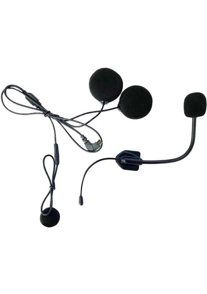 Mikrofonlu Motosiklet Kaskı Kulaklığı Tam/yarım Yüz Kaskları Için 2’si 1 Arada Kulaklık fırsatları