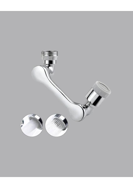 1080° Dönebilen Musluk Başlığı Robotik Kol Havalandırıcı Çok Yönlü Su Yönlendirme fırsatları