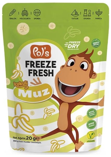 Freeze Fresh Kukuli Muz 20 gr
