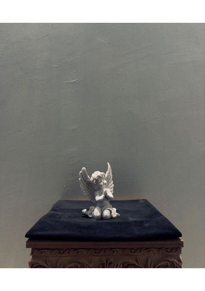 Dua Eden Melek Heykeli – 20X15 cm Polyester Dekoratif Biblo modelleri