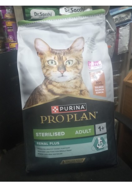 Kısırlaştırılmış Kuru Kedi Mama Somonlu 10 Kg+20 Adet 15 Gram Şekersiz Kedi Ödülü Somonlu
