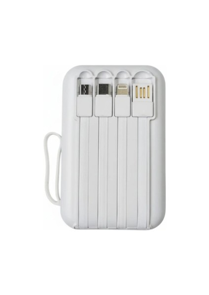 Powerbank 12.000MAH Kendinden Kablolu LED Göstergeli