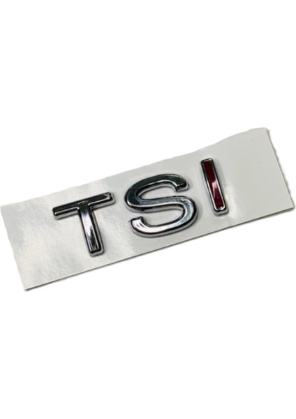 " Tsı " I Kırmızı Krom Bagaj Yazısı Jetta 2007>2011 Arası Uyumlu