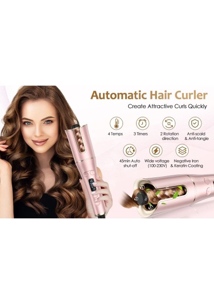 Egonex Otomatik Saç Bukle Makinesi