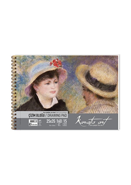 Art 160GR 25*35 15 Yp. Spiralli Çizim Blok